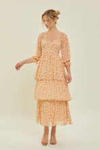 Load image into Gallery viewer, Prairie Chic Ditsy Floral Apricot Buster Dress