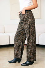 Load image into Gallery viewer, Wild & Free Leopard Print Relaxed Wide Leg Jeans