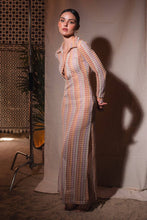 Load image into Gallery viewer, Boogie Nights Retro Long Sleeve Crochet Dress/ Coverup