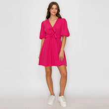 Load image into Gallery viewer, Strawberry Bliss Bow Stripe Dress