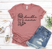 Load image into Gallery viewer, Doodle Mama T-shirt (available in curvy/ 2 colors)