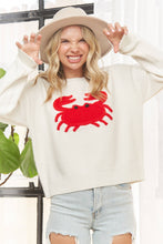 Load image into Gallery viewer, Chesapeake Charm Crab Sweater (Available in Curvy)