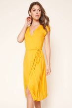 Load image into Gallery viewer, Oh Sunny Day Knit Midi Wrap Dress