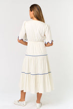 Load image into Gallery viewer, Embroidered Elegance Midi Dress