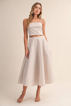 Load image into Gallery viewer, Harbor Stripes Skirt Set