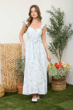Load image into Gallery viewer, The Garden Muse Maxi Dress (Blue or Pink)