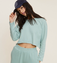 Load image into Gallery viewer, Sage Mist Crop Sweatshirt