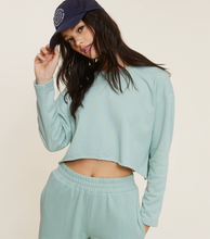 Load image into Gallery viewer, Sage Mist Crop Sweatshirt