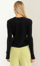 Load image into Gallery viewer, Good Vibes Faded Waffle Top (Available in 2 colors)