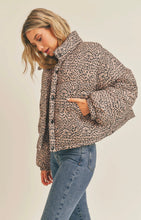 Load image into Gallery viewer, Jagger Leopard Puffer Jacket
