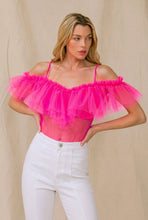 Load image into Gallery viewer, Flirty Flamingo Sheer Bodysuit