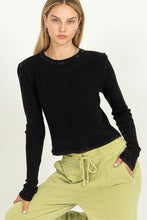 Load image into Gallery viewer, Good Vibes Faded Waffle Top (Available in 2 colors)