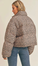 Load image into Gallery viewer, Jagger Leopard Puffer Jacket