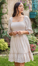 Load image into Gallery viewer, Bohemian Bliss Eyelet Embroidered Dress (2 colors)