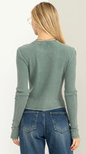 Load image into Gallery viewer, Good Vibes Faded Waffle Top (Available in 2 colors)