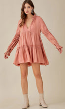 Load image into Gallery viewer, Peach Glaze Glimmers Iridescent Dress (also in Champagne)