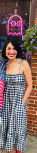 Load image into Gallery viewer, Gingham Navy Nap Dress