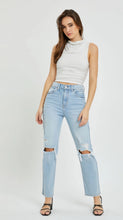 Load image into Gallery viewer, Chic High Rise Straight Jeans