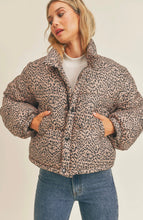 Load image into Gallery viewer, Jagger Leopard Puffer Jacket