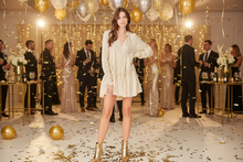 Load image into Gallery viewer, Champagne Glimmers Iridescent Dress (also in Dusty Rose)