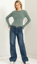 Load image into Gallery viewer, Good Vibes Faded Waffle Top (Available in 2 colors)