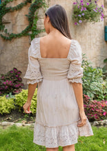Load image into Gallery viewer, Bohemian Bliss Eyelet Embroidered Dress (2 colors)