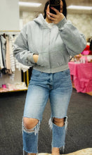 Load image into Gallery viewer, Cozy Era Fleece Crop Full Zip Hoodie