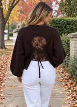 Load image into Gallery viewer, Hot Chocolate Tie Back Sweater
