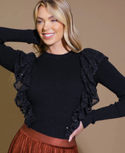 Load image into Gallery viewer, Sequin Flutters Sweater