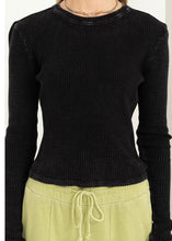 Load image into Gallery viewer, Good Vibes Faded Waffle Top (Available in 2 colors)