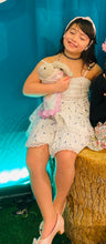 Load image into Gallery viewer, Sweet for You Smocked Eyelet Two-fer Mini Ruffle Skirt/ Tube Top
