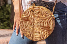 Load image into Gallery viewer, The Must Have Round Rattan Bag (Sustainable)