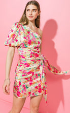 Load image into Gallery viewer, Spring Blooms Mini Faux Wrap Dress