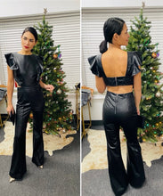 Load image into Gallery viewer, Dare to Wear Faux Leather Jumpsuit