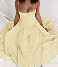 Load image into Gallery viewer, La Vie Est Belle French Bustier Dress (Butter Yellow)