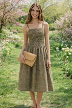 Load image into Gallery viewer, Golden Prairie Gingham Pocketed Dress