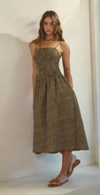 Load image into Gallery viewer, Golden Prairie Gingham Pocketed Dress