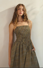 Load image into Gallery viewer, Golden Prairie Gingham Pocketed Dress