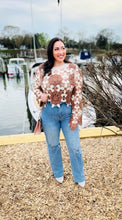 Load image into Gallery viewer, Wildflowers Crochet Crop Pullover (Bestseller Restock)