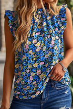 Load image into Gallery viewer, Pretty Gardens Ruffle Sleeve Blouse (2 colors)