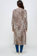 Load image into Gallery viewer, Wild about You Leopard Brushed Long Duster Cardigan (2 colors)