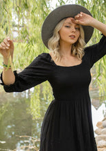 Load image into Gallery viewer, Bohemian Bliss Eyelet Embroidered Dress (2 colors)