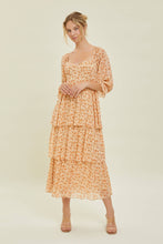 Load image into Gallery viewer, Prairie Chic Ditsy Floral Apricot Buster Dress