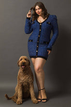 Load image into Gallery viewer, Preppy in Plaid Fitted Sweater Dress (Curvy Collection)
