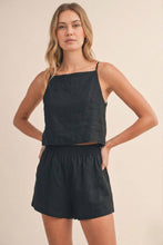 Load image into Gallery viewer, The Summer Staple Linen Crop Top Shorts Set