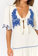 Load image into Gallery viewer, Embroidered Elegance Midi Dress