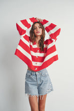 Load image into Gallery viewer, Candy Stripes Oversized Cardigan