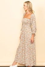 Load image into Gallery viewer, Rustic Nights Smocked Floral Maxi Dress