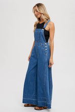 Load image into Gallery viewer, Walking on a Dream Denim Wide Leg Overalls