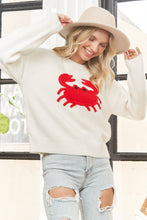 Load image into Gallery viewer, Chesapeake Charm Crab Sweater (Available in Curvy)